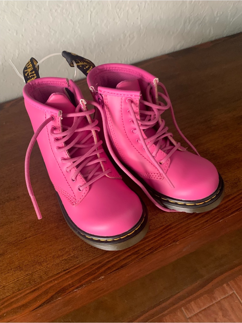 hot pink toddler doc martens.